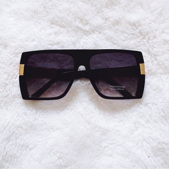 Stylens Accessories - Inez Black Oversized Square Sunglasses